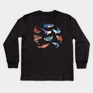 Sharks Kids Long Sleeve T-Shirt